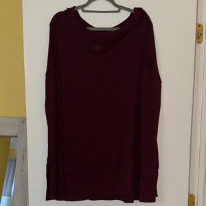 Burgundy Knit Sweater